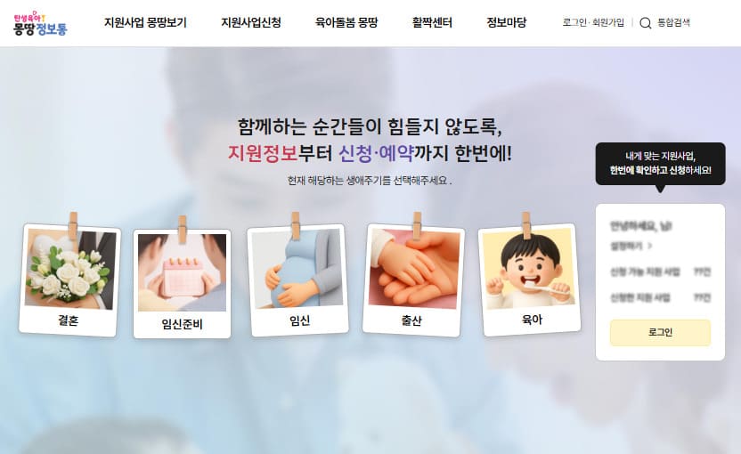 우리동네 키움 포털 홈페이지 (https://umppa.seoul.go.kr)